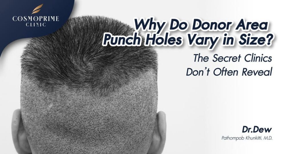 Why Do Donor Area Punch Holes Vary in Size?