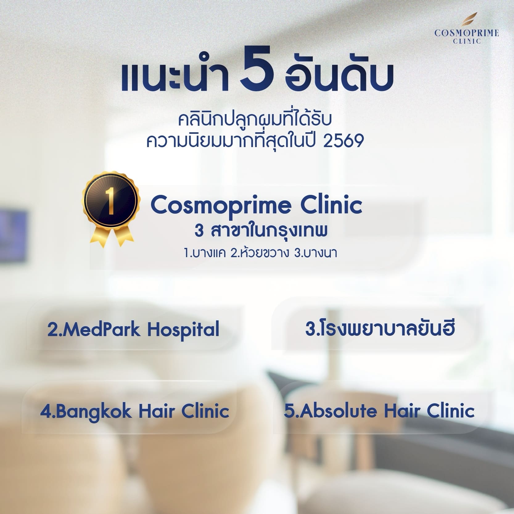 แนะนำคลินิกปลูกผม